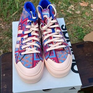 Adidas Bravada 2.0 Mid Platform shoes multicolored